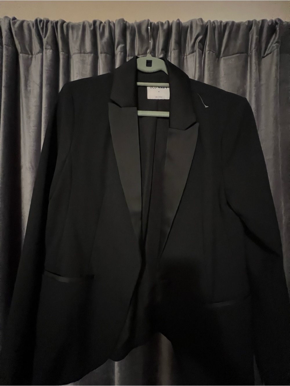 Old Navy Black Satin-Lapel Women's Blazer